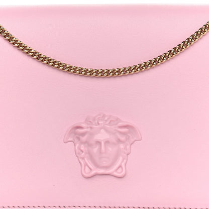 Versace Smooth Calfskin Palazzo Chain Evening Bag Pink 8 of 13