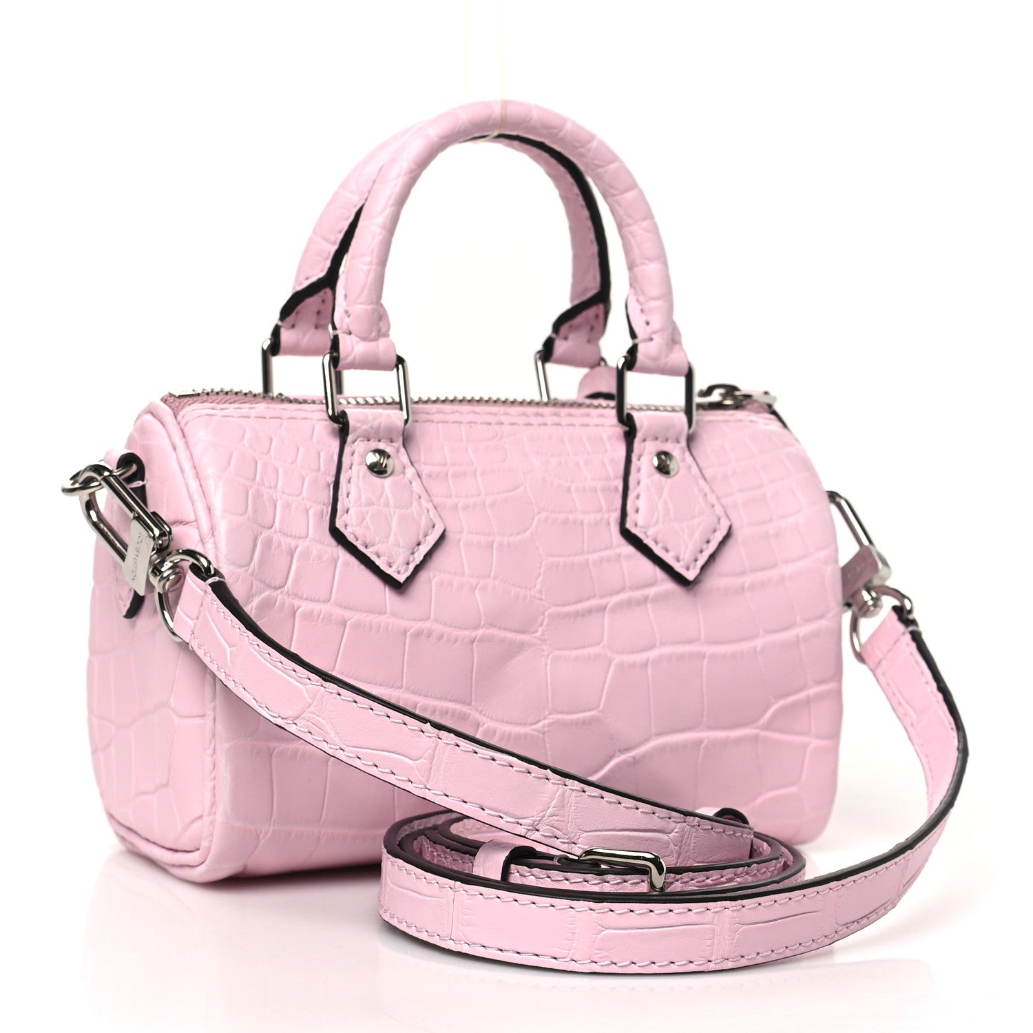 Louis Vuitton Alligator Nano Speedy Pink 3 of 9