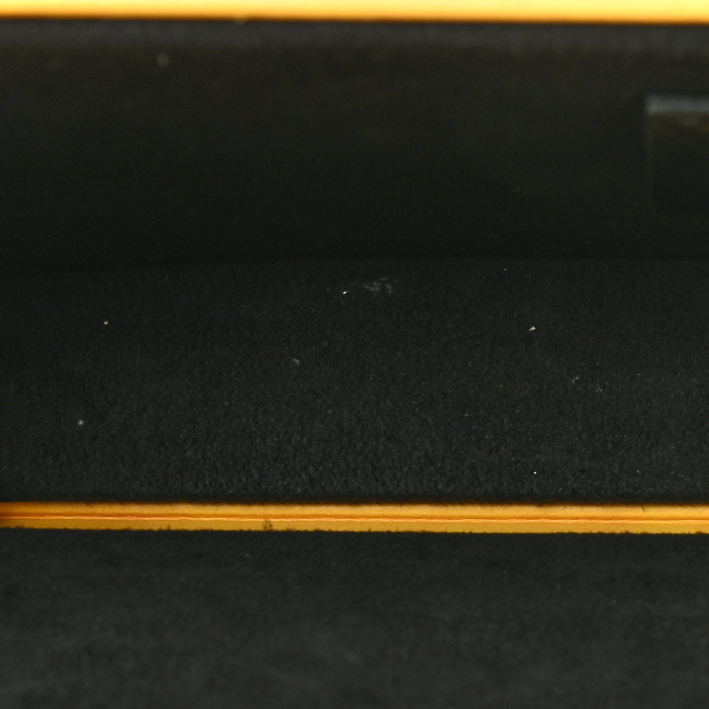 Vitello Fluffy Logo Horizontal Box Crossbody Bag Yellow Box Black