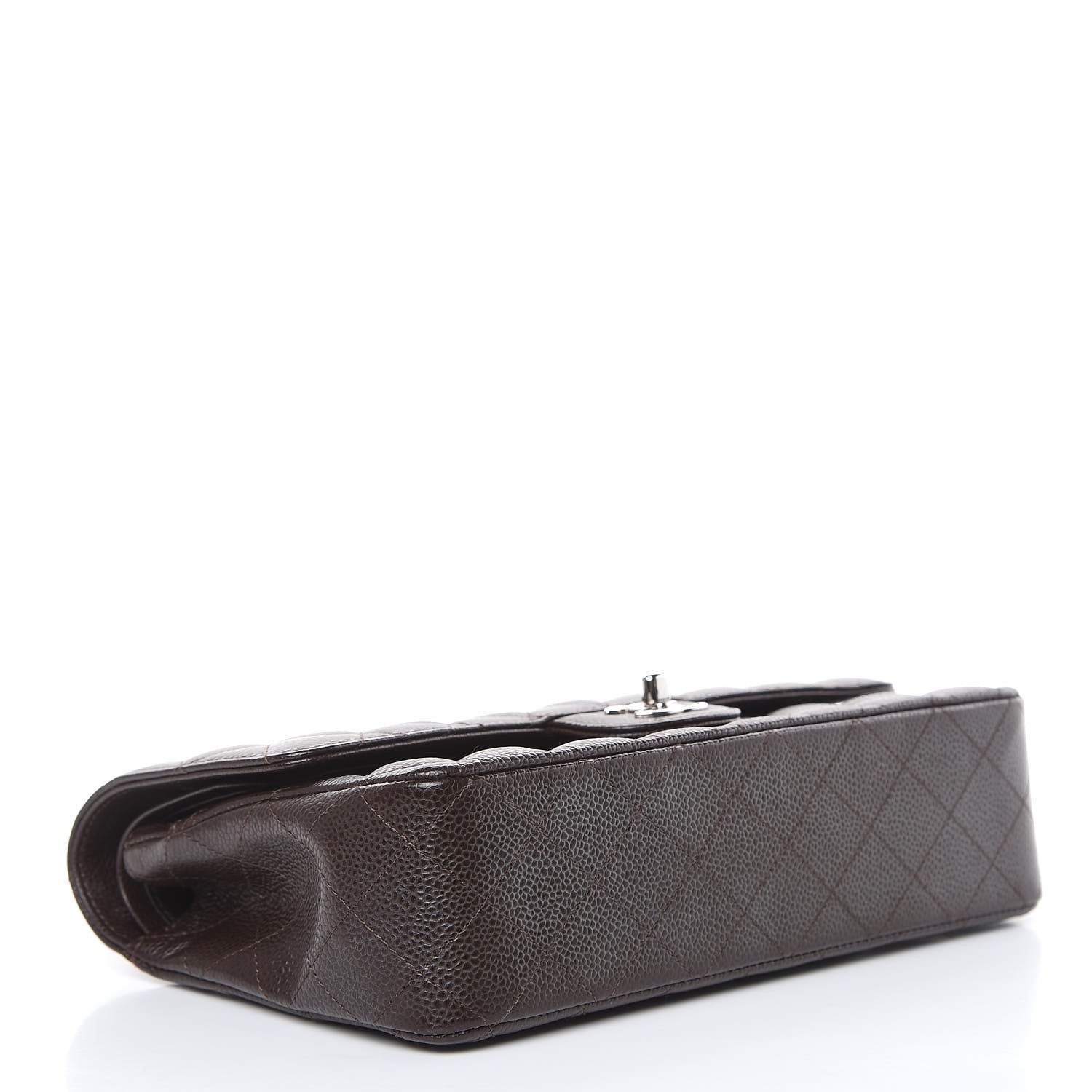Chanel Caviar Quilted Medium Double Flap Brown 4 of 13