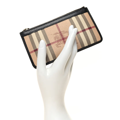 Burberry Haymarket Check Lindal Coin Case Chocolate 2 of 9