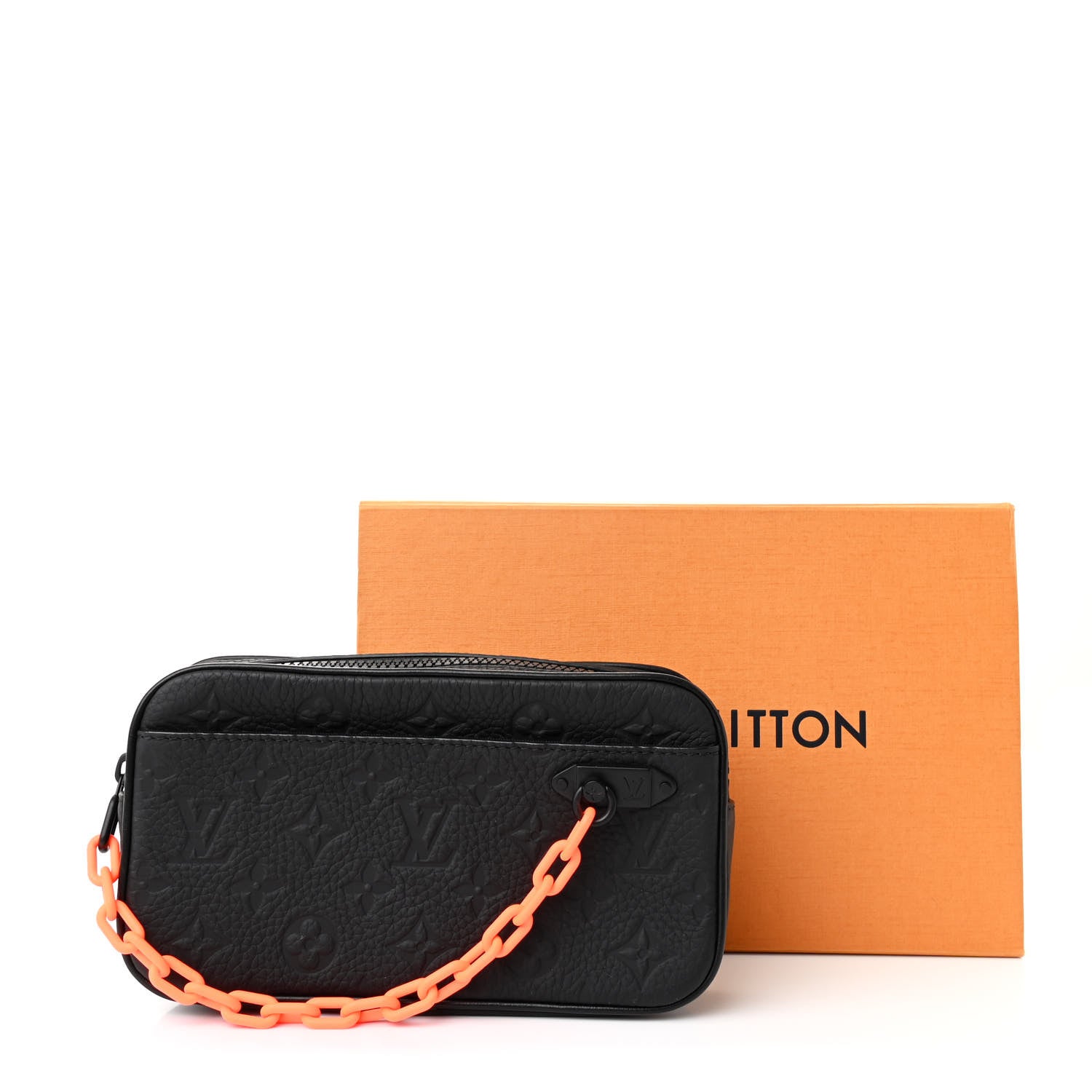 Louis Vuitton Taurillon Monogram Uniformes Solar Ray Soft Pochette Volga Belt Bag Black 11 of 11