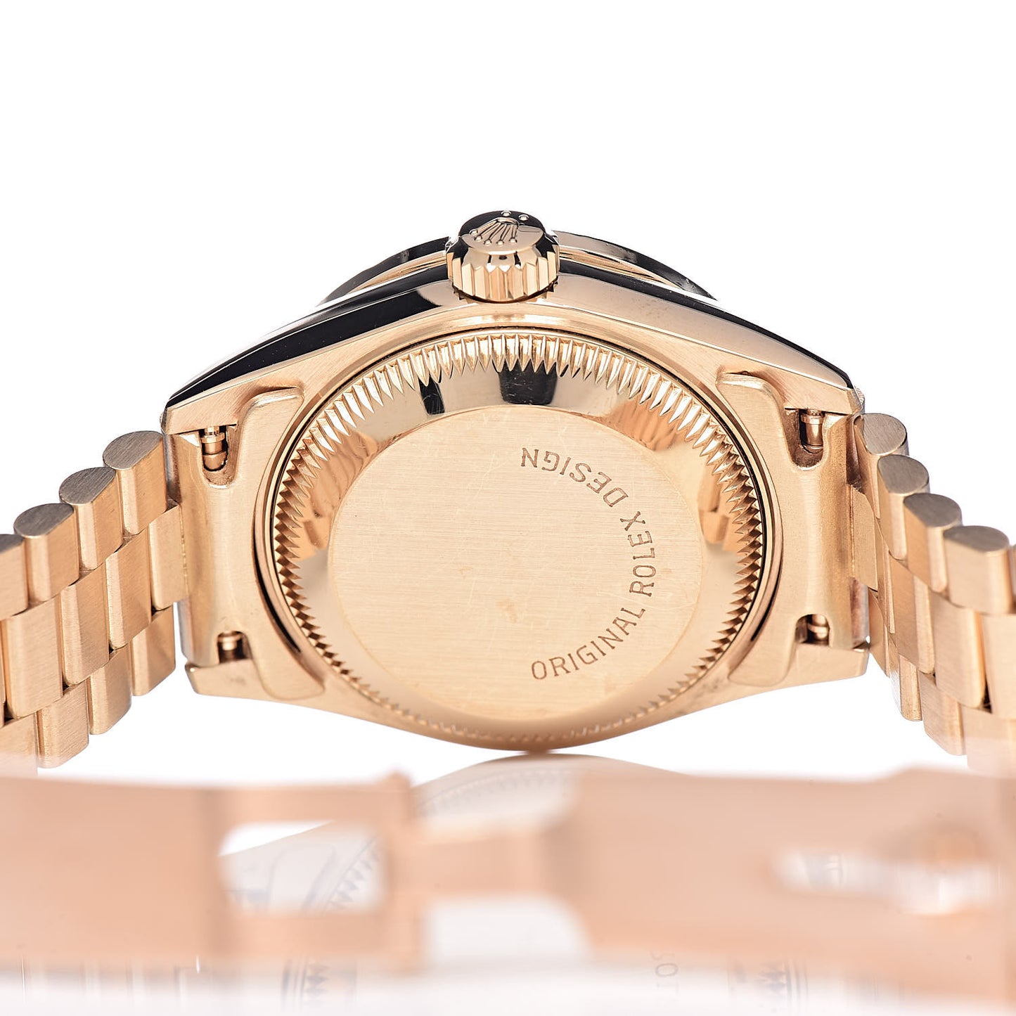 18K Yellow Gold Diamond Ruby 26mm Oyster Perpetual Datejust President Watch Champagne 69198