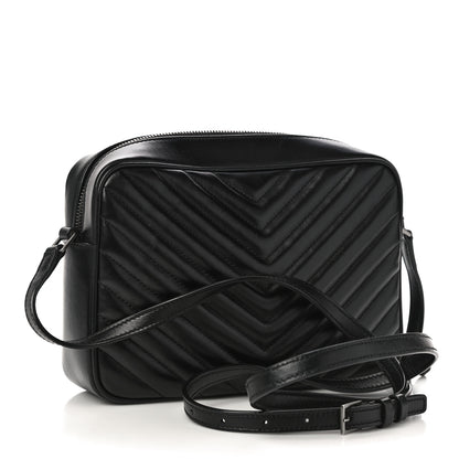 Saint Laurent Calfskin Matelasse Monogram Lou Camera Bag Black 3 of 10