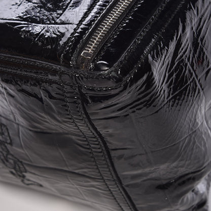 Saint Laurent Patent Crocodile Embossed Small Downtown Tote Black 8 of 11