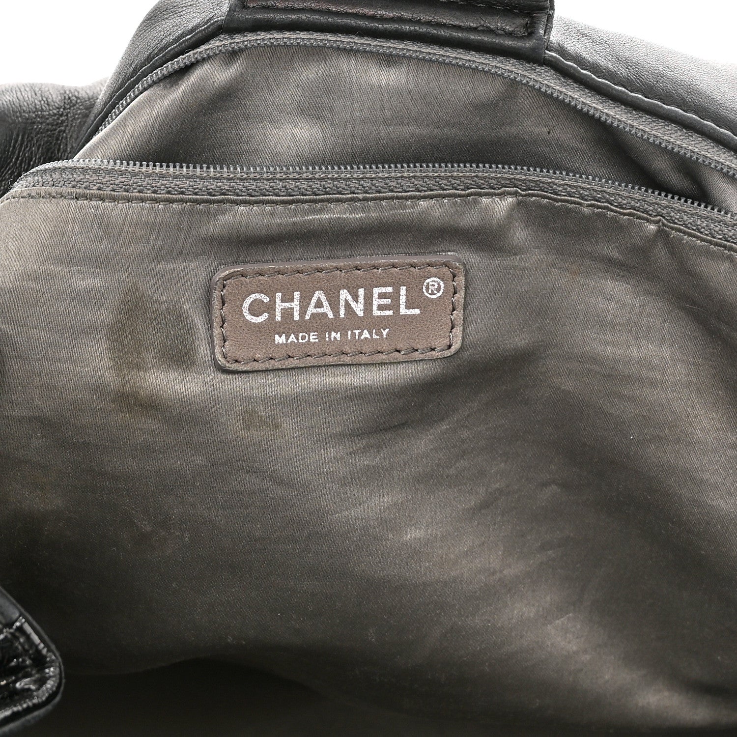 Chanel Lambskin Patent Calfskin Brooklyn Patchwork Accordion Flap Black 5 of 10