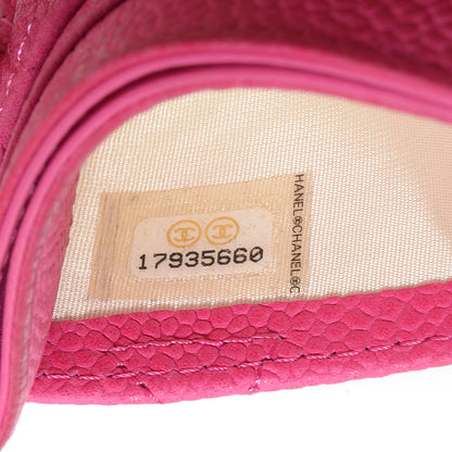 Chanel Iridescent Caviar Quilted Card Holder Pink 8 of 9