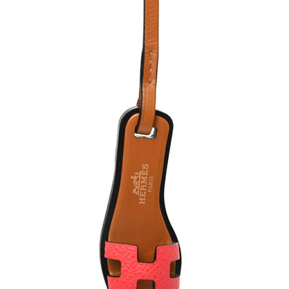 Hermes Epsom Butler Calfskin Hunter Oran Nano Bag Charm Rose Texas 3 of 4