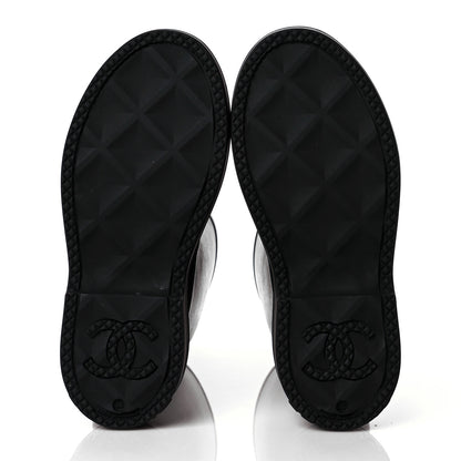 Chanel Caoutchouk CC High Boots 36 Black 6 of 9