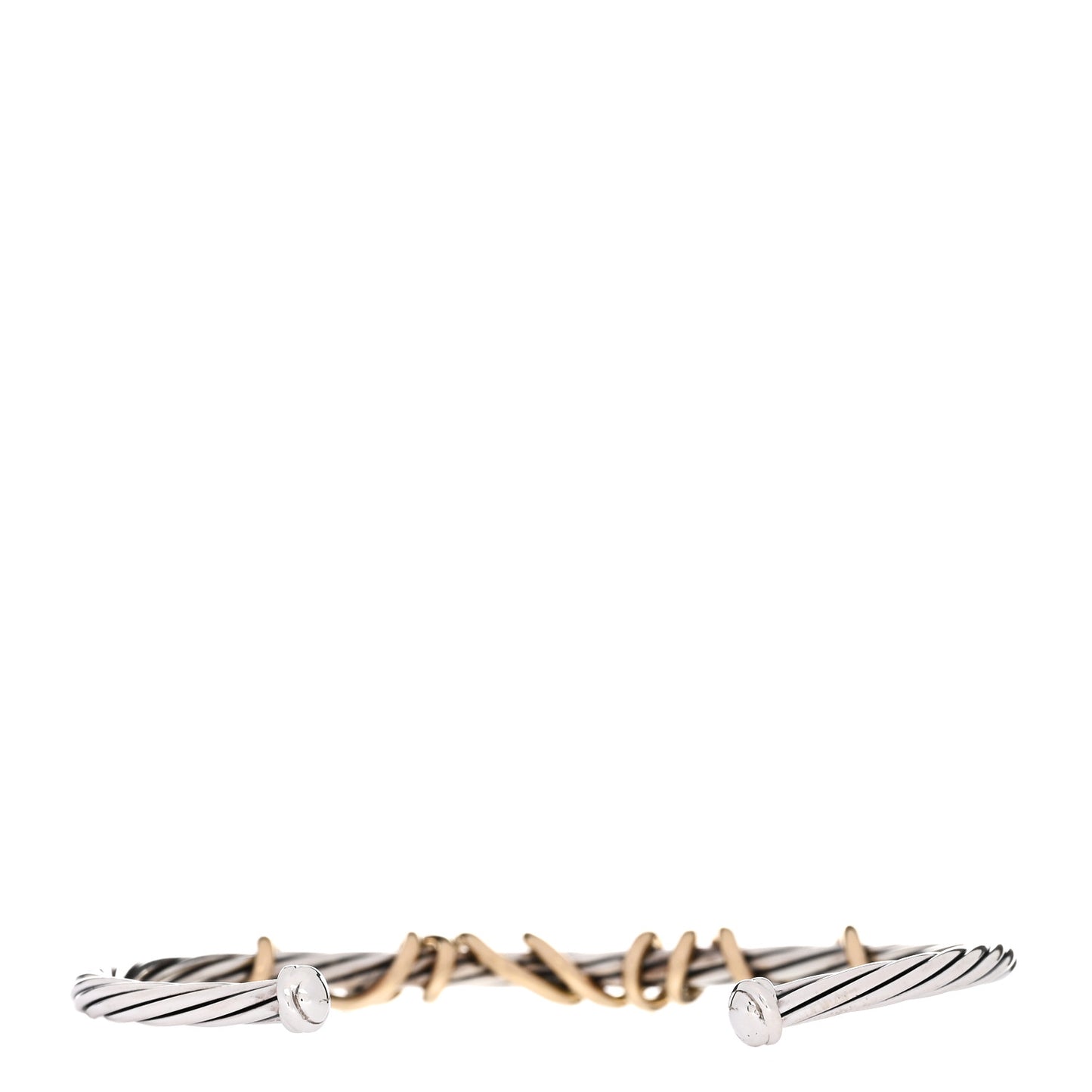 Sterling Silver 14K Yellow Gold DY Whispers Mom Bracelet