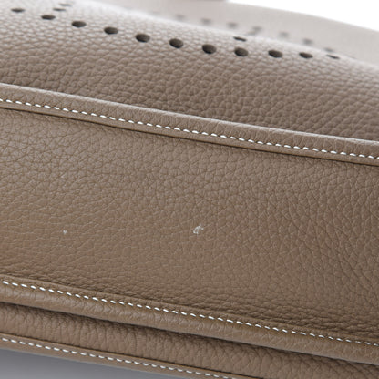 Hermes Taurillon Clemence Evelyne III PM Etoupe 8 of 12