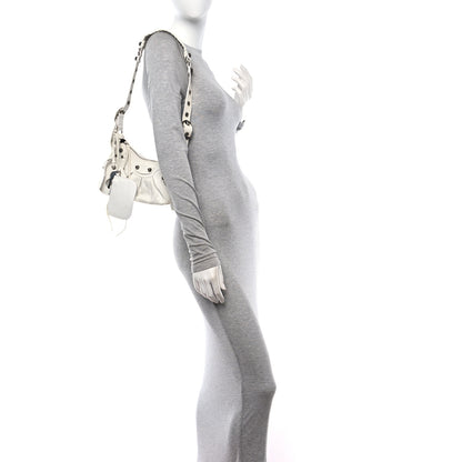 Balenciaga Agneau Arena Le Cagole Shoulder Bag XS Optic White 2 of 17