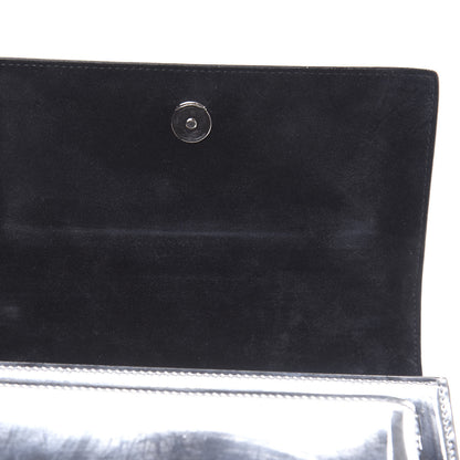 Saint Laurent Metallic Calfskin Small Monogram Sunset Silver 10 of 10