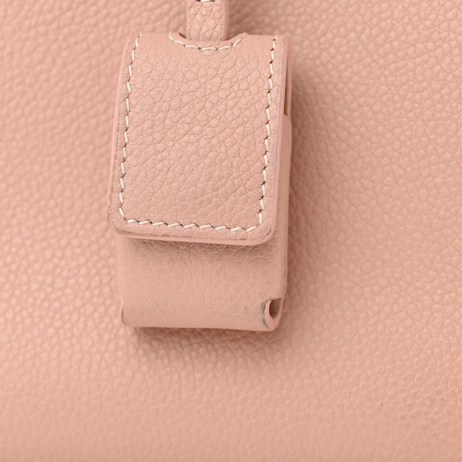 Saint Laurent Grained Calfskin Topstich Baby Sac De Jour Antique Rose 17 of 17