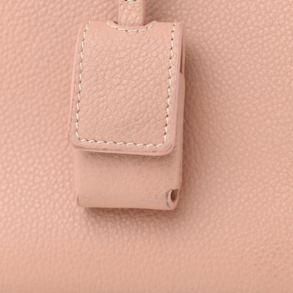Saint Laurent Grained Calfskin Topstich Baby Sac De Jour Antique Rose 17 of 17