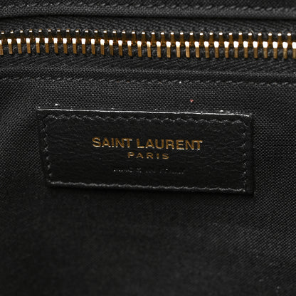 Saint Laurent Linen Calfskin Rive Gauche Tote Natural 6 of 9