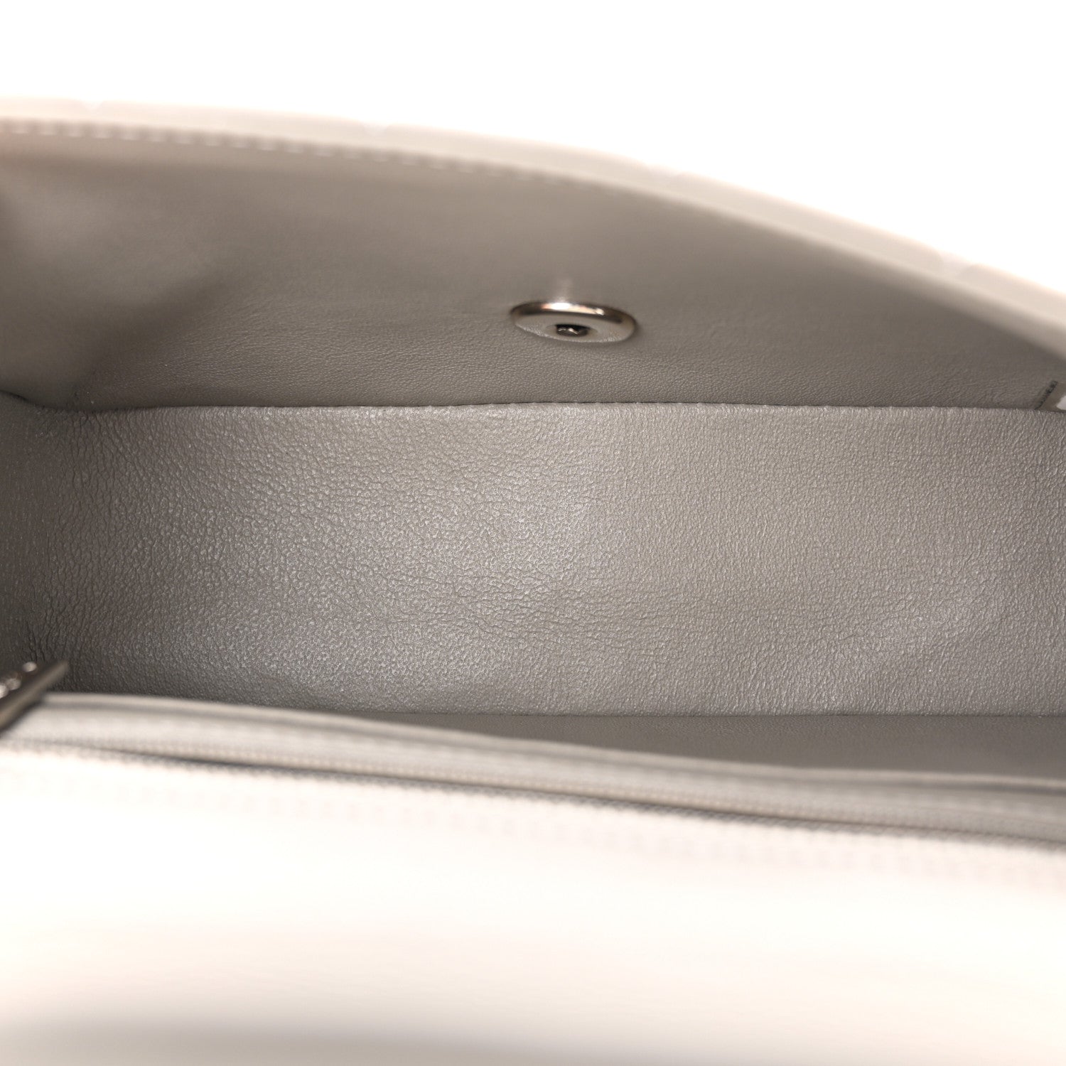 Chanel Lambskin Quilted Mini Rectangular Flap Grey 5 of 10