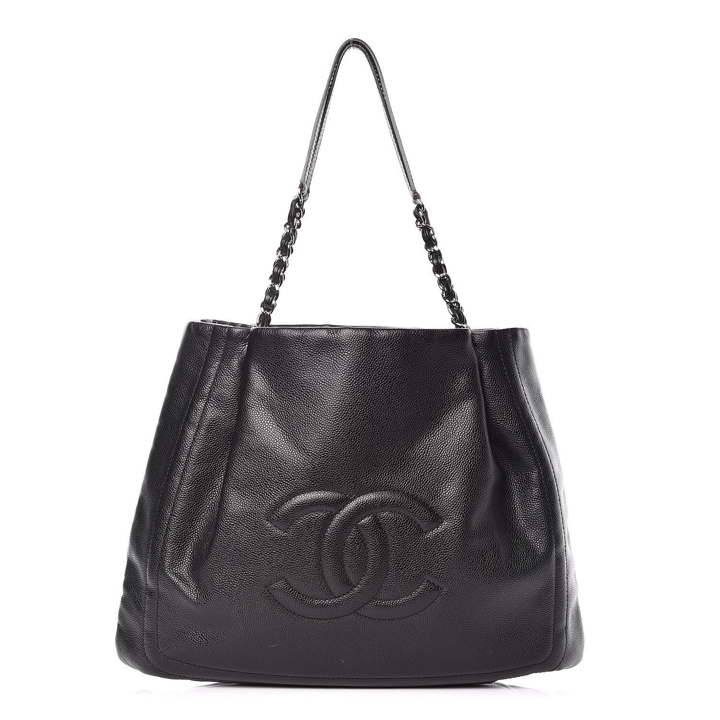 Caviar CC Timeless Shoulder Bag Black
