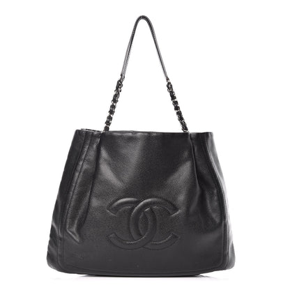 Chanel Caviar CC Timeless Shoulder Bag Black 1 of 9