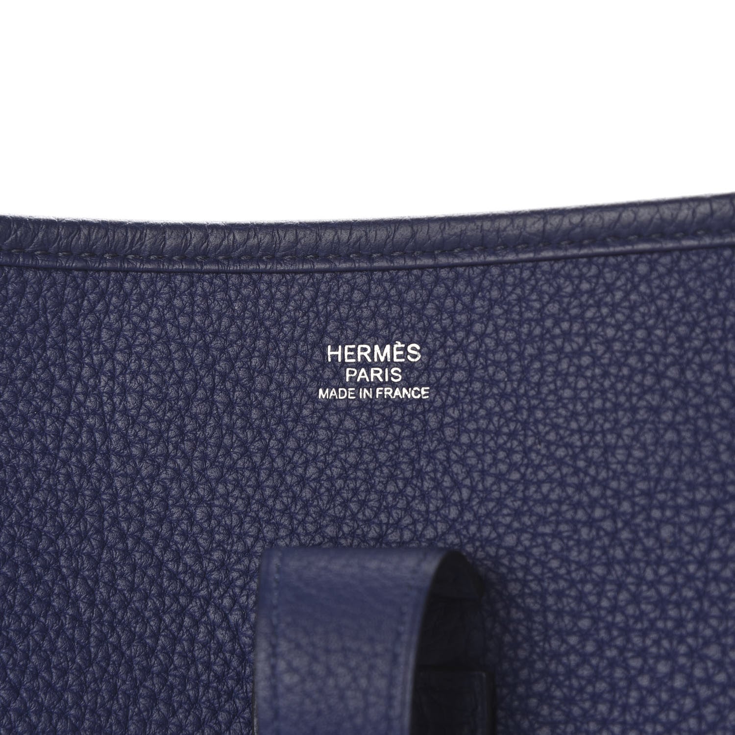 Hermes Taurillon Clemence Evelyne III GM Bleu Encre 8 of 9