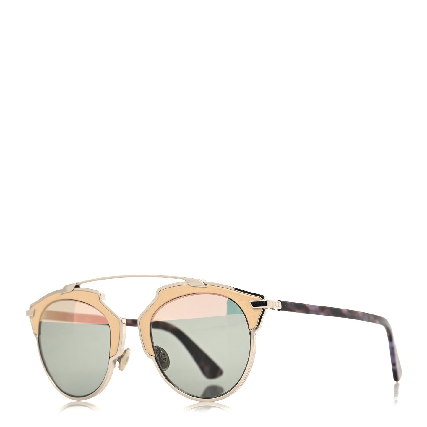 Mirrored So Real Sunglasses Silver Gold
