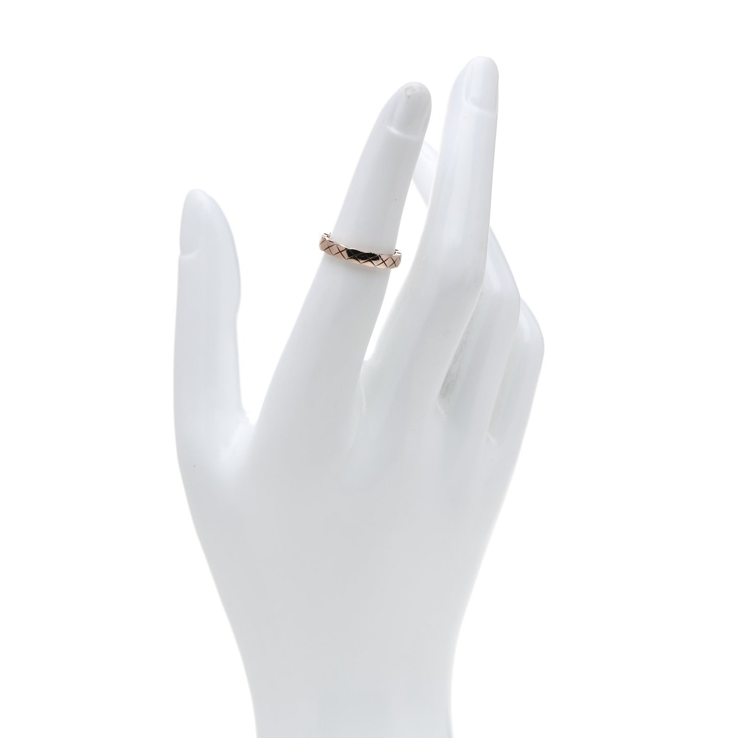 18K Beige Gold Mini Coco Crush Ring 50 5.25