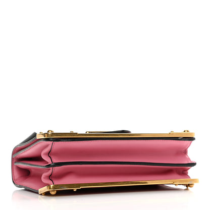 Prada City Calf Saffiano Cahier Bag Geranio Black 4 of 9