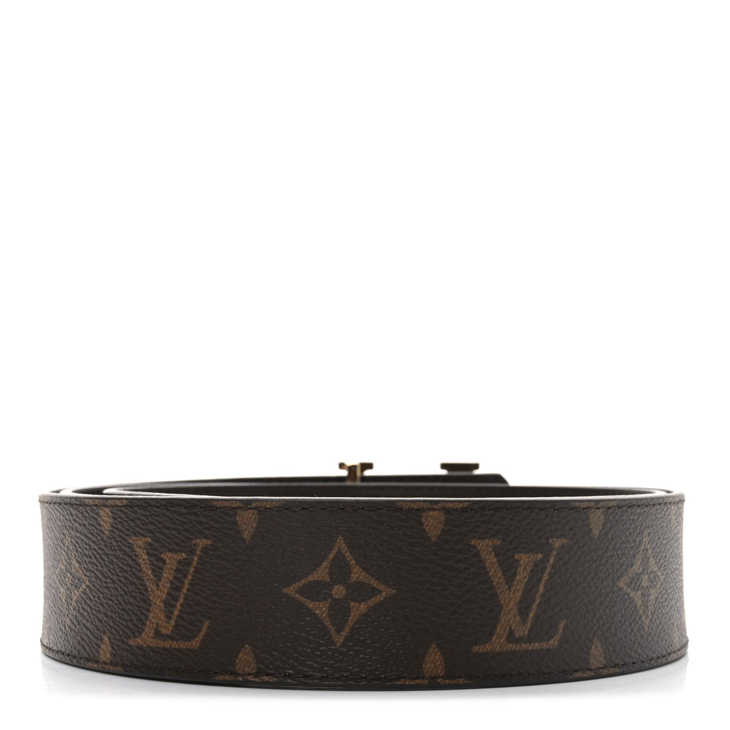 Monogram Calfskin 40mm LV Initiales Reversible Belt 110 44 Black