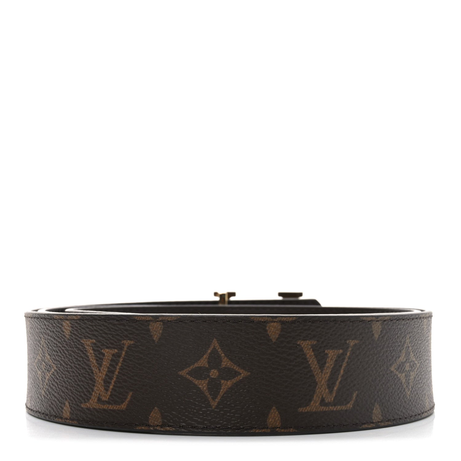 Louis Vuitton Monogram Calfskin 40mm LV Initiales Reversible Belt 110 44 Black 2 of 5