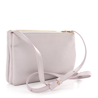 Celine Lambskin Small Trio Crossbody Bag Magnolia 3 of 17