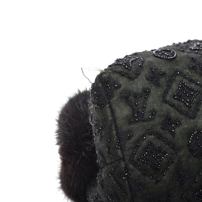 Louis Vuitton Mousseline Mink Lizard Beaded Demi Lune GM Vert 7 of 12