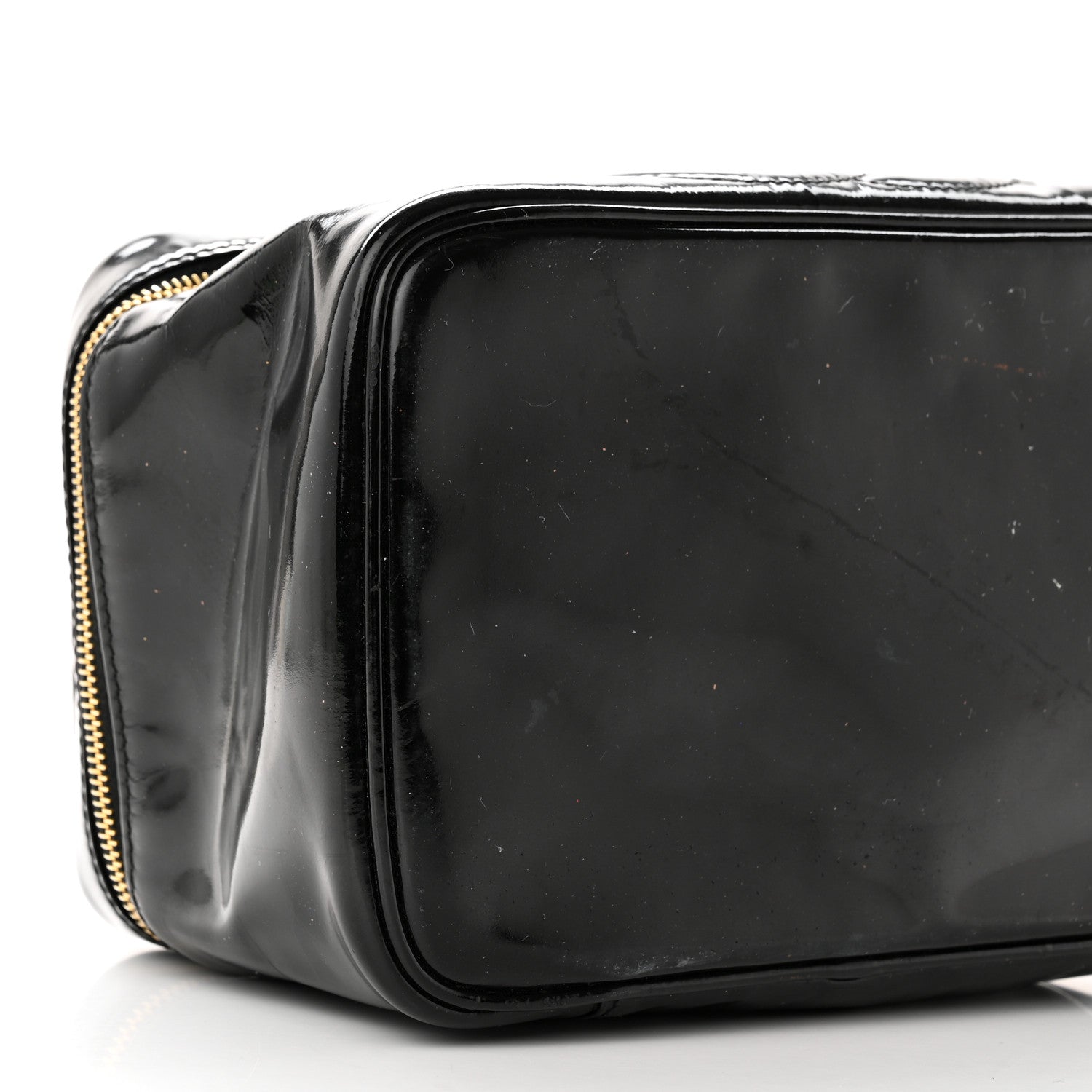 Chanel Patent Vanity Cosmetic Case Black 10 of 20