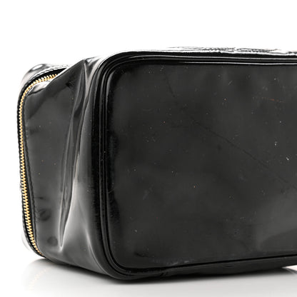 Chanel Patent Vanity Cosmetic Case Black 10 of 20