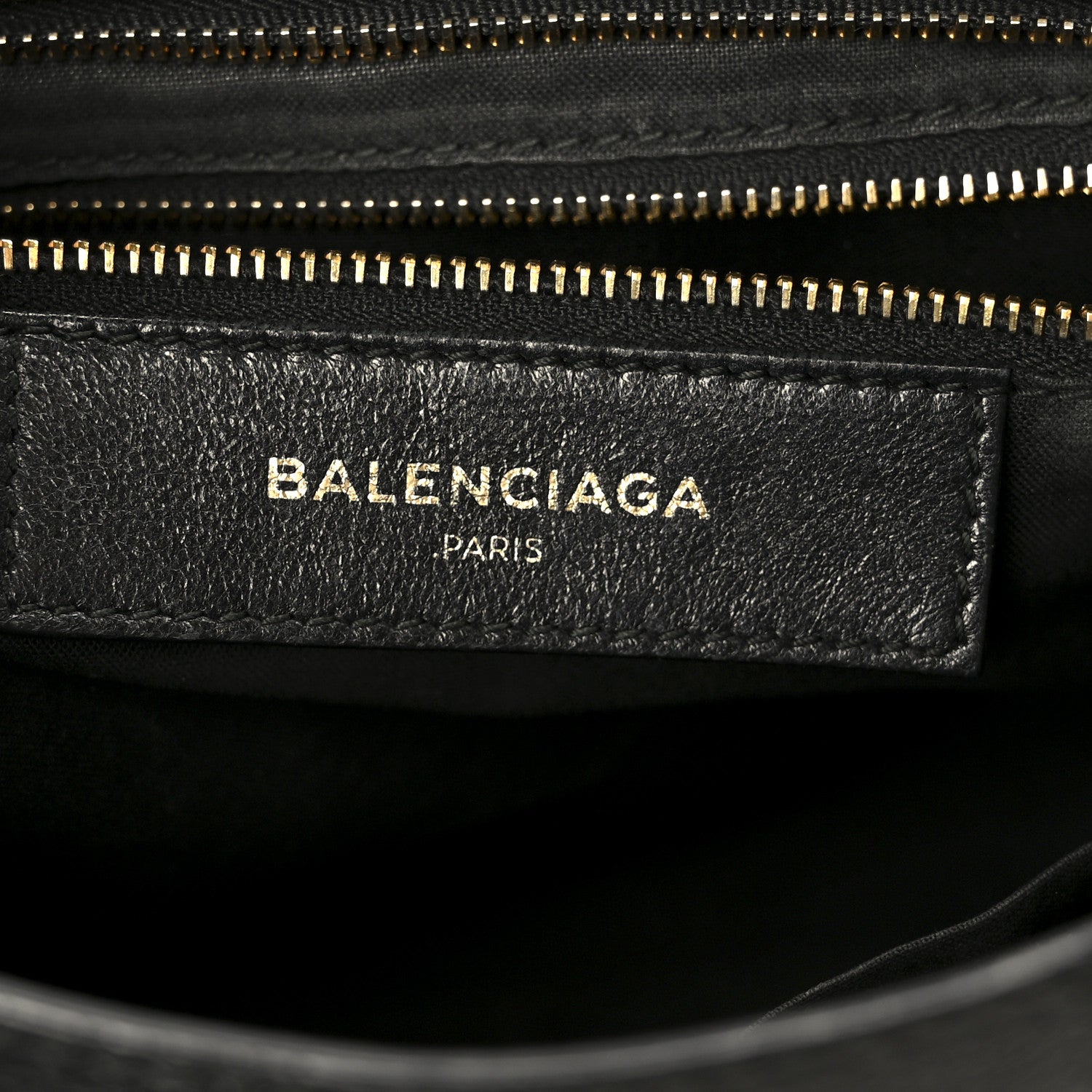 Balenciaga Chevre Gold Metallic Edge Hardware S City Black 6 of 10