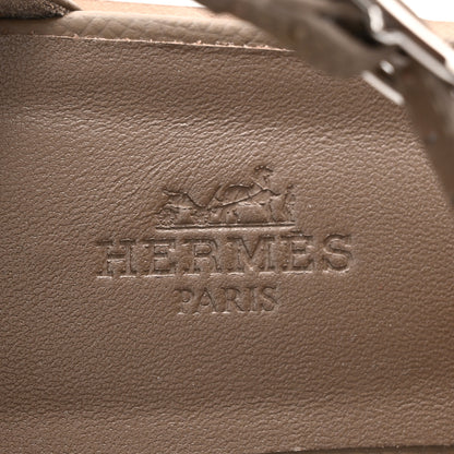 Hermes Epsom Santorini Sandals 39 Etoupe 7 of 10