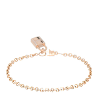 Hermes 18K Rose Gold Diamond Amulettes Cadenas Bracelet ST 2 of 4