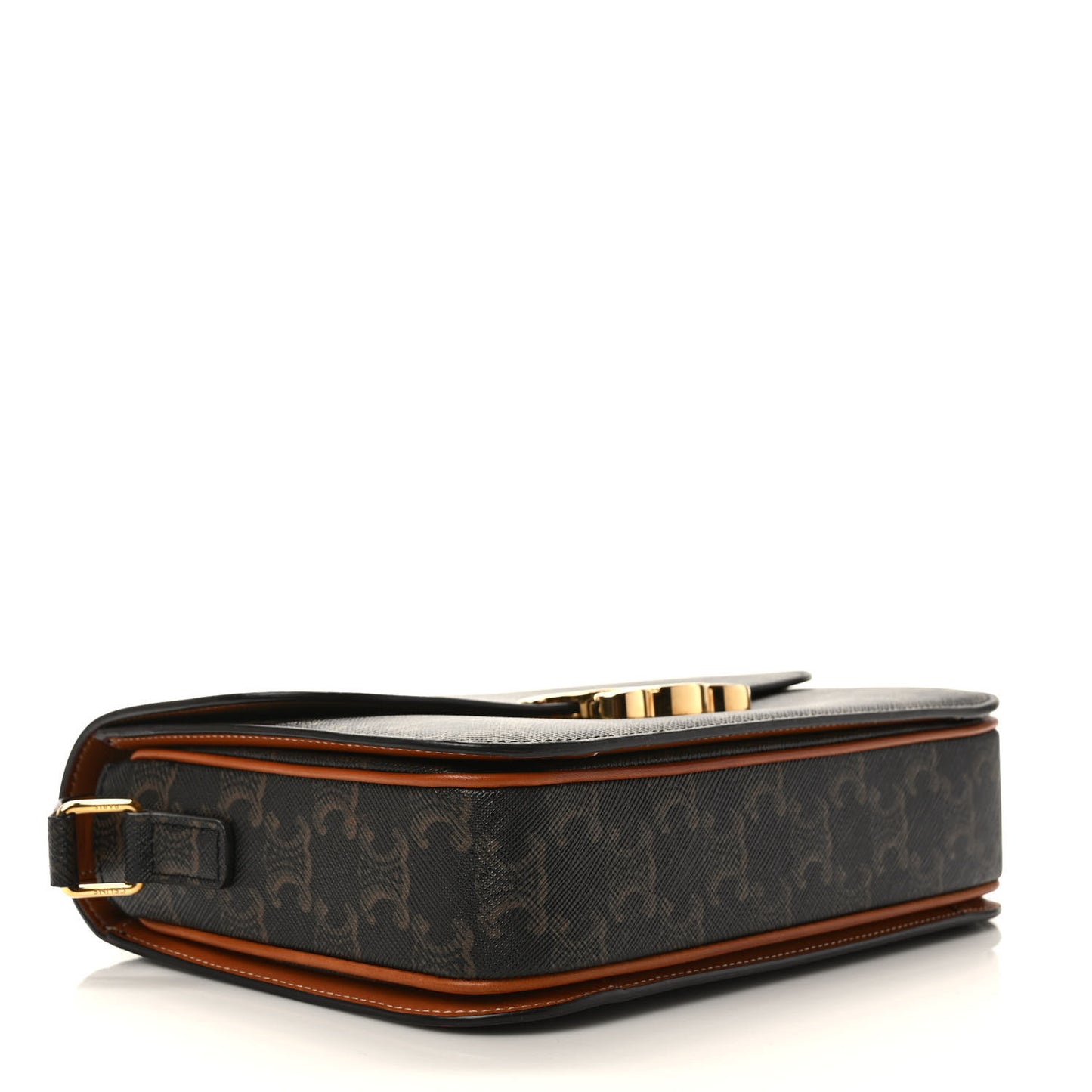 Calfskin Triomphe Canvas Medium Triomphe Tan