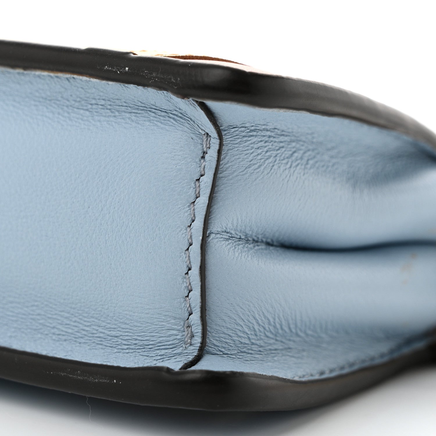 Fendi Nappa Rainbow Inlay Nano Peekaboo Maxi Handle Satchel Azzurro Baby Multicolor 11 of 12