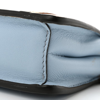 Fendi Nappa Rainbow Inlay Nano Peekaboo Maxi Handle Satchel Azzurro Baby Multicolor 11 of 12