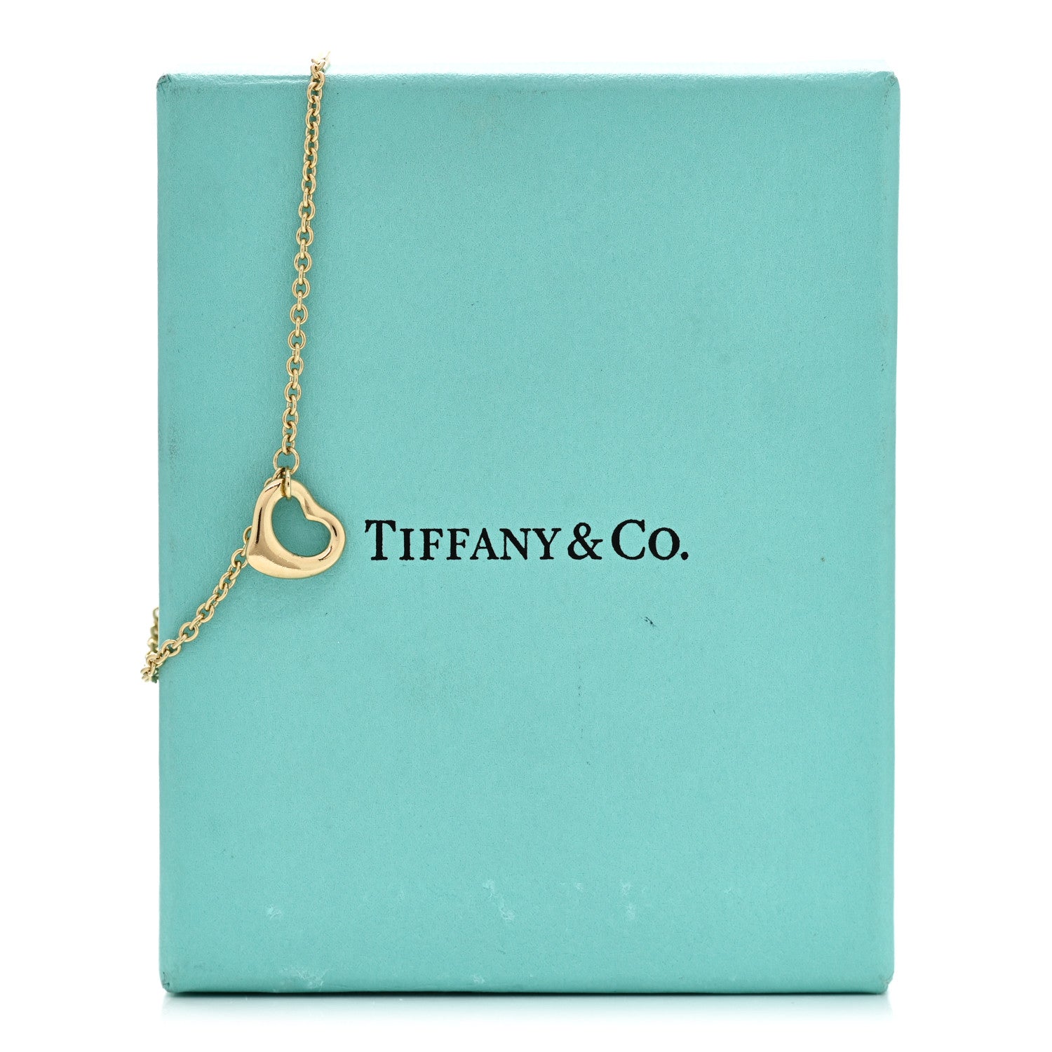 Tiffany 18K Yellow Gold Elsa Peretti Open Heart Bracelet 7 of 7
