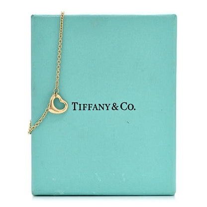 Tiffany 18K Yellow Gold Elsa Peretti Open Heart Bracelet 7 of 7