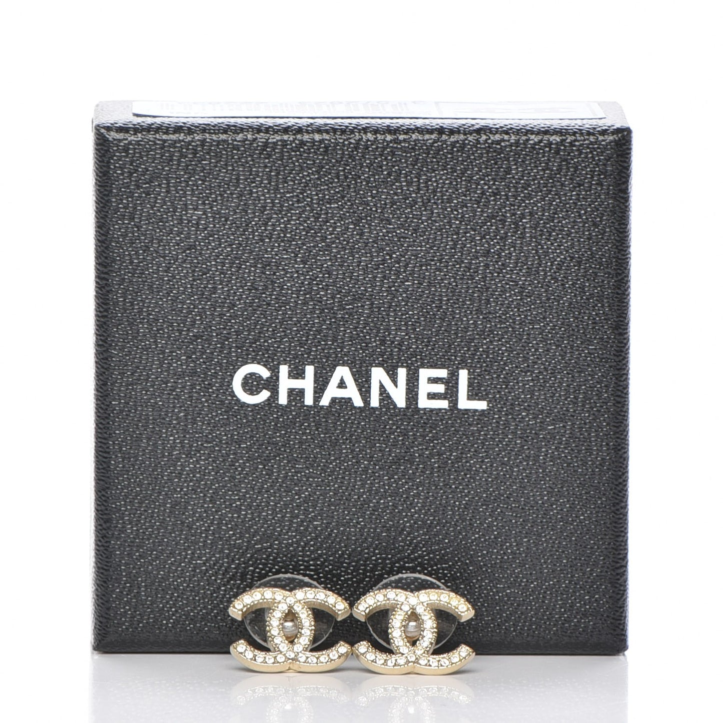 Crystal CC Earrings Gold
