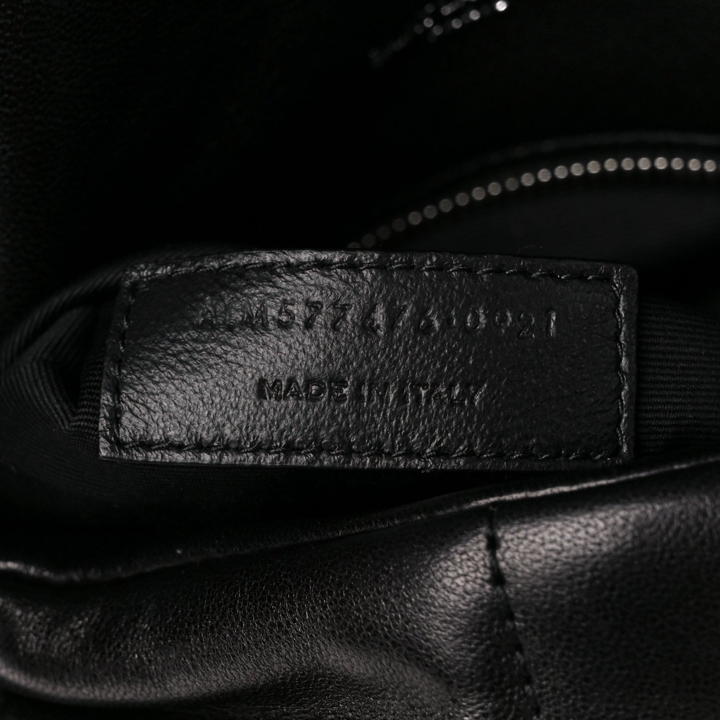 Lambskin Quilted Small Loulou Puffer Monogram Chain Satchel Black