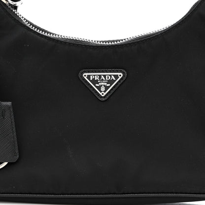 Prada Nylon Re-Edition 2005 Shoulder Bag Black 10 of 13