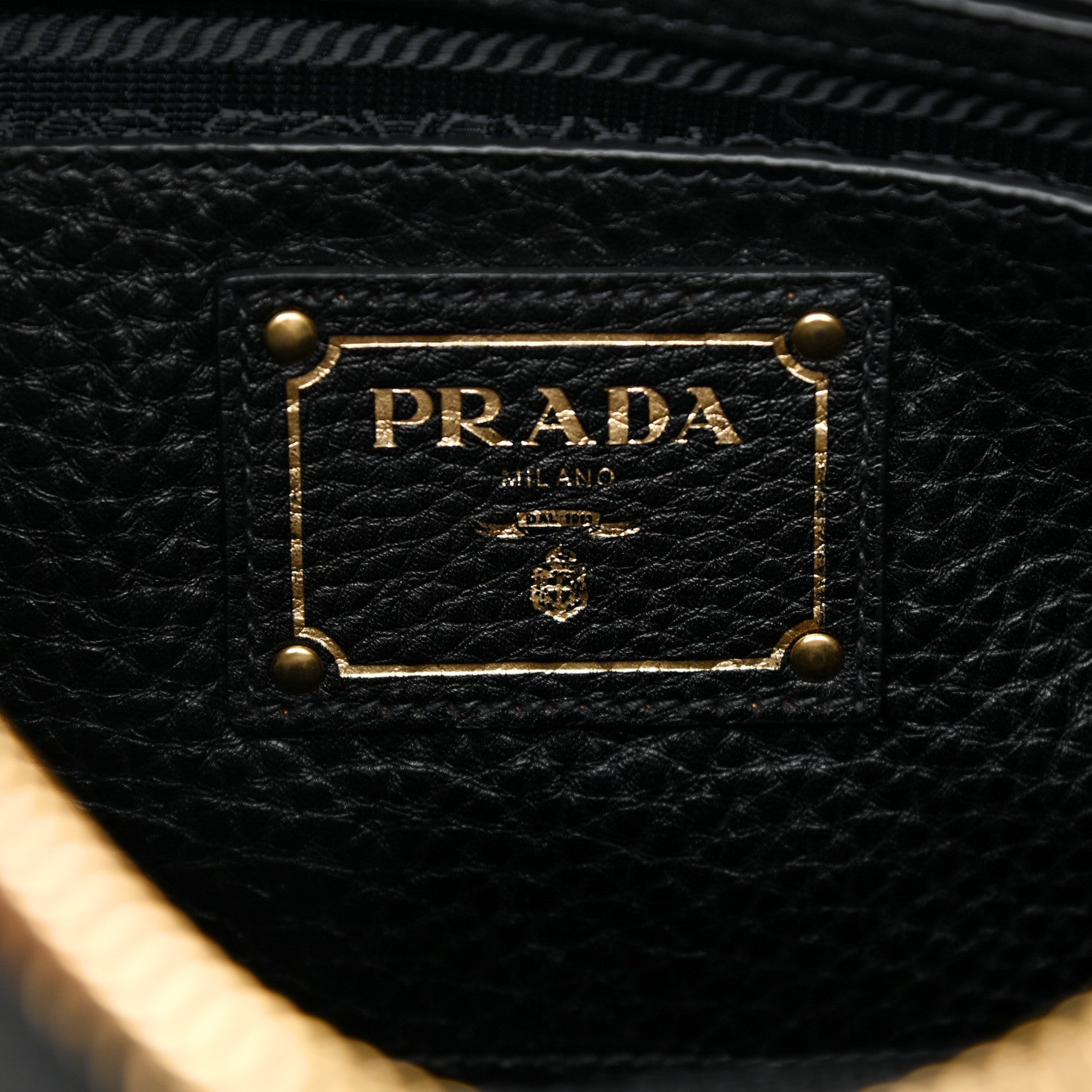 Prada Vitello Daino Shopping Satchel Black 6 of 12