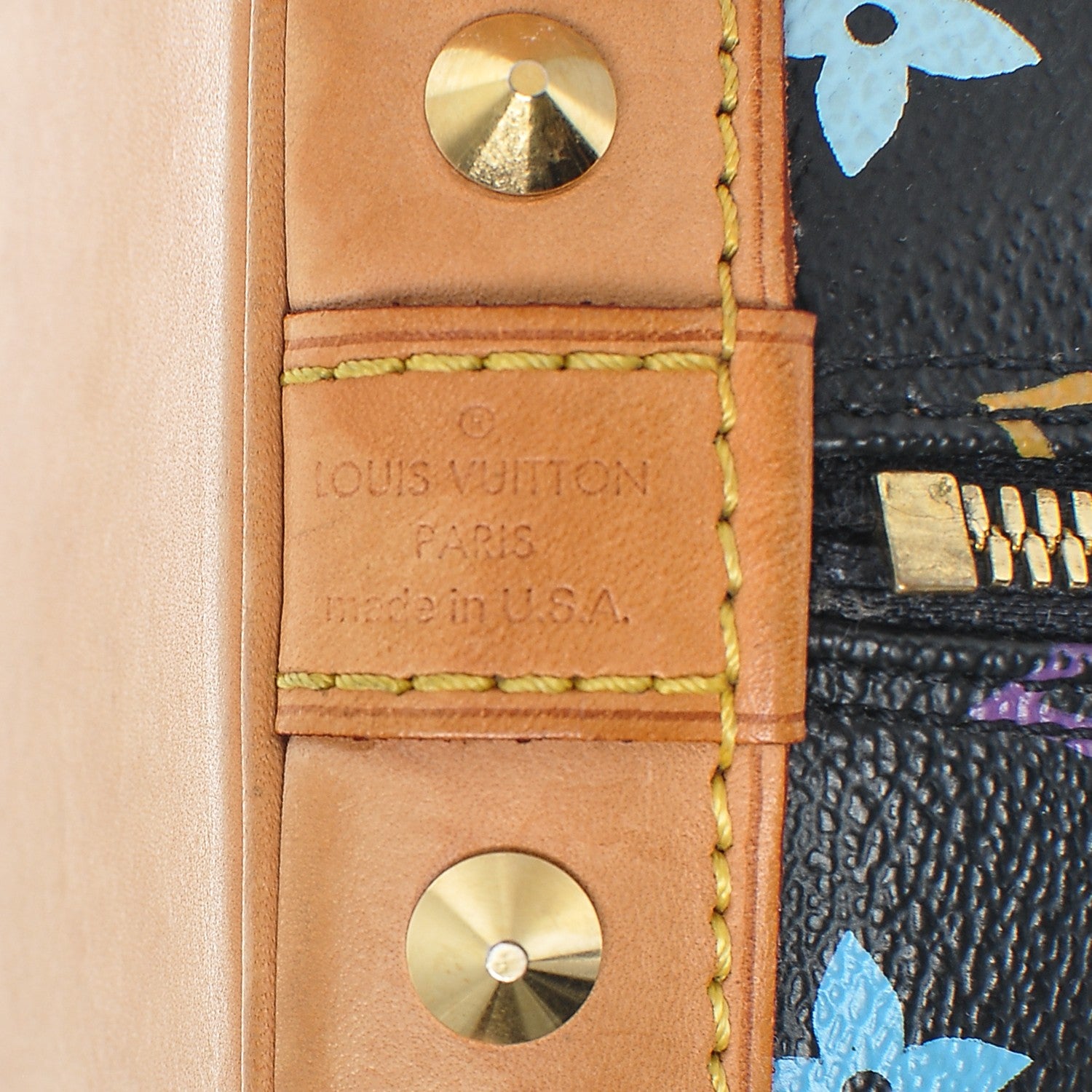 Louis Vuitton Monogram Multicolor Alma Black 6 of 8
