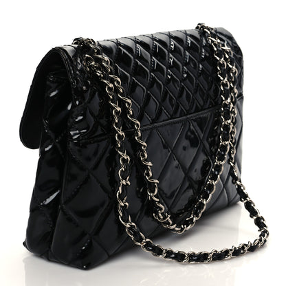 Chanel Vinyl Quilted In The Business Flap Bag Black 4 of 11