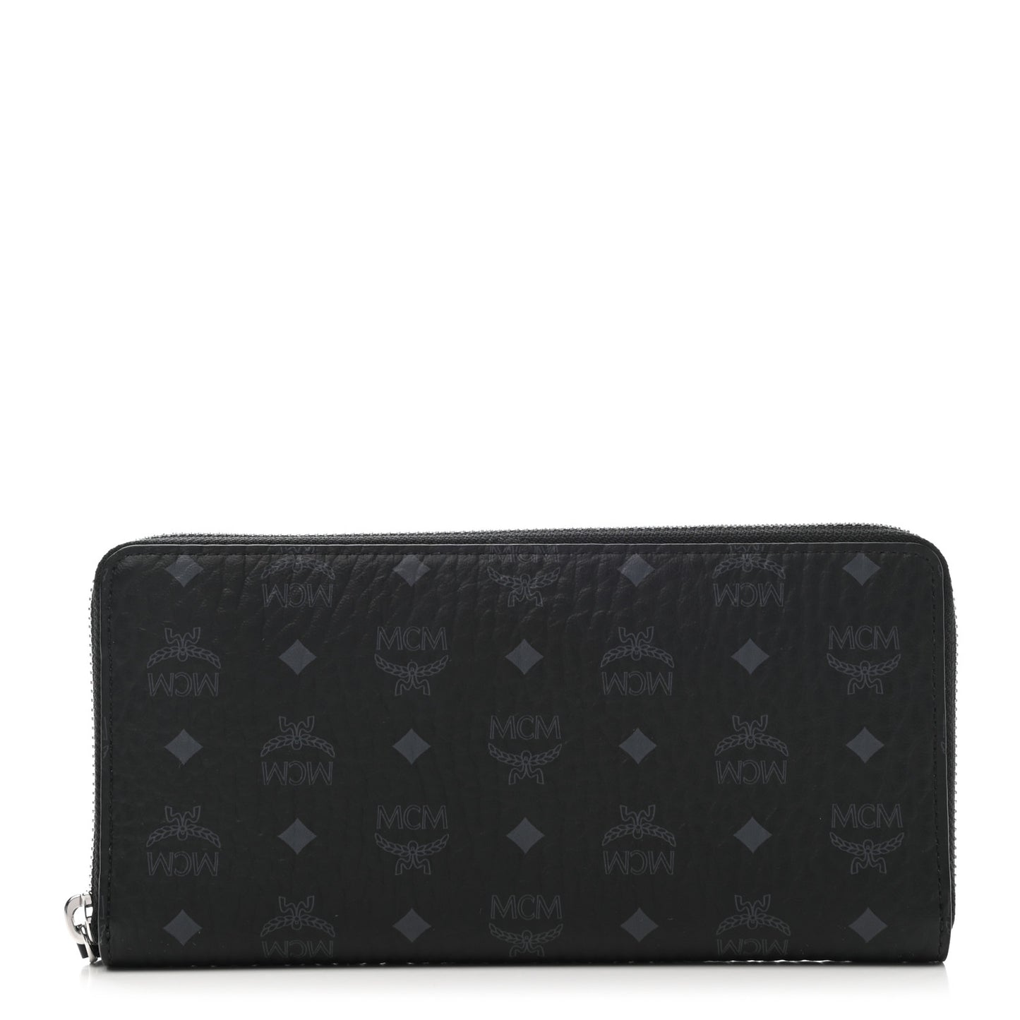 Visetos Large Zip Around Wallet Black