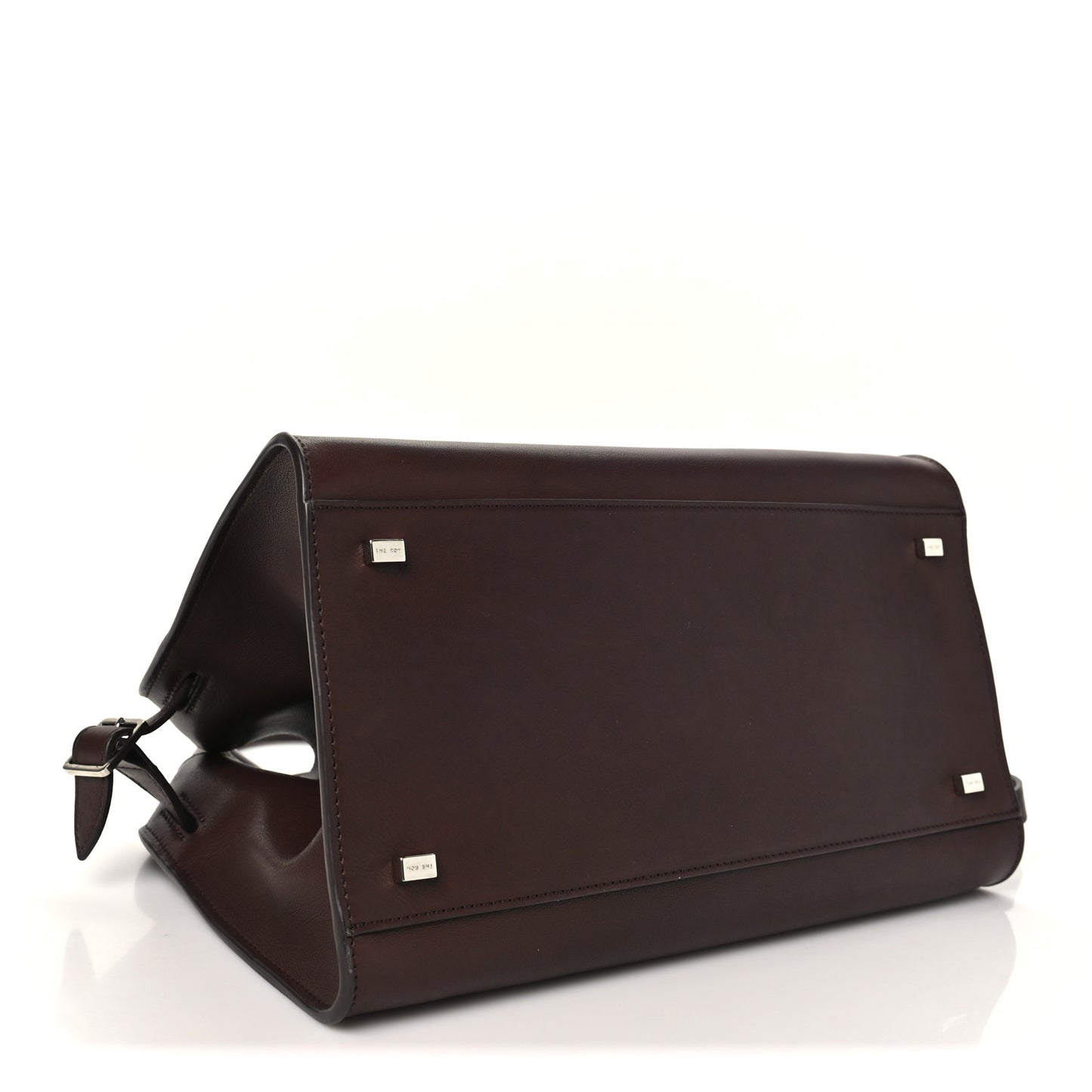 Polished Saddle Calfskin Soft Margaux 12 Dark Brown