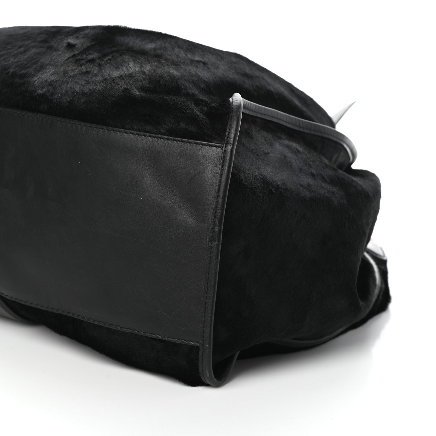 Calf Hair Large Soft Stirrup Shoulder Bag
